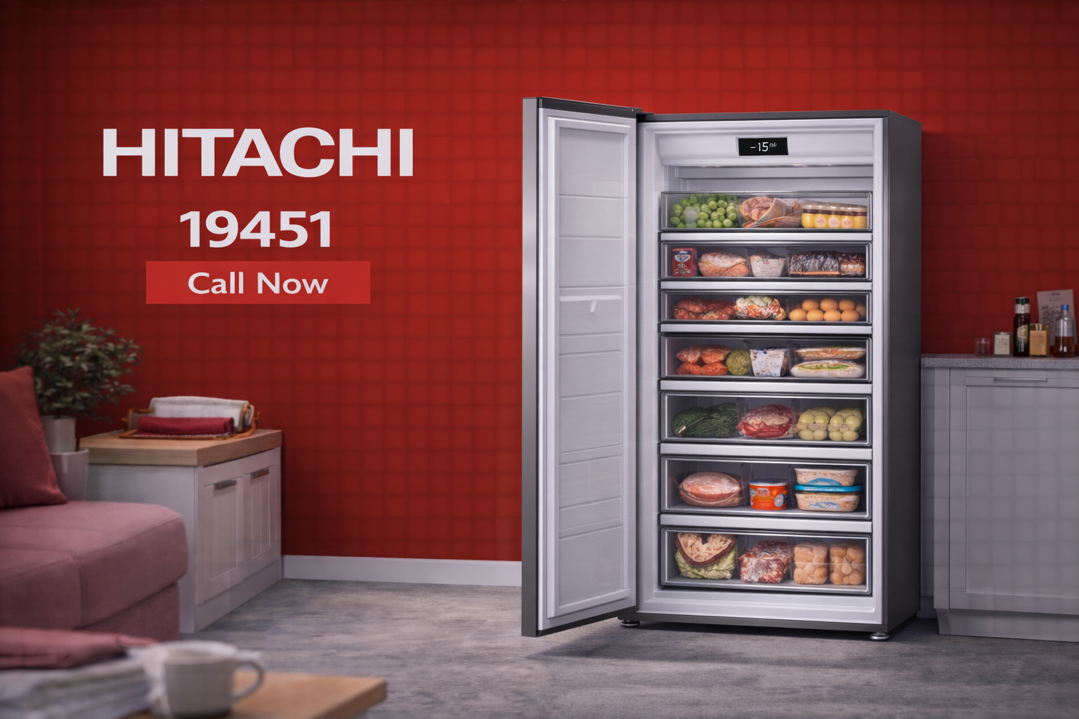 صيانة ديب فريزر هيتاشي