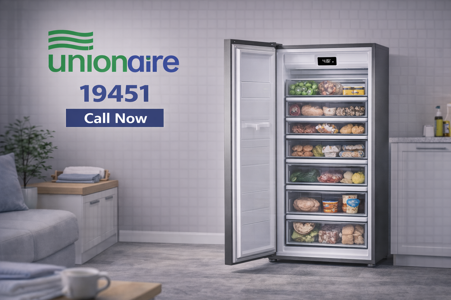 صيانة ديب فريزر يونيون اير