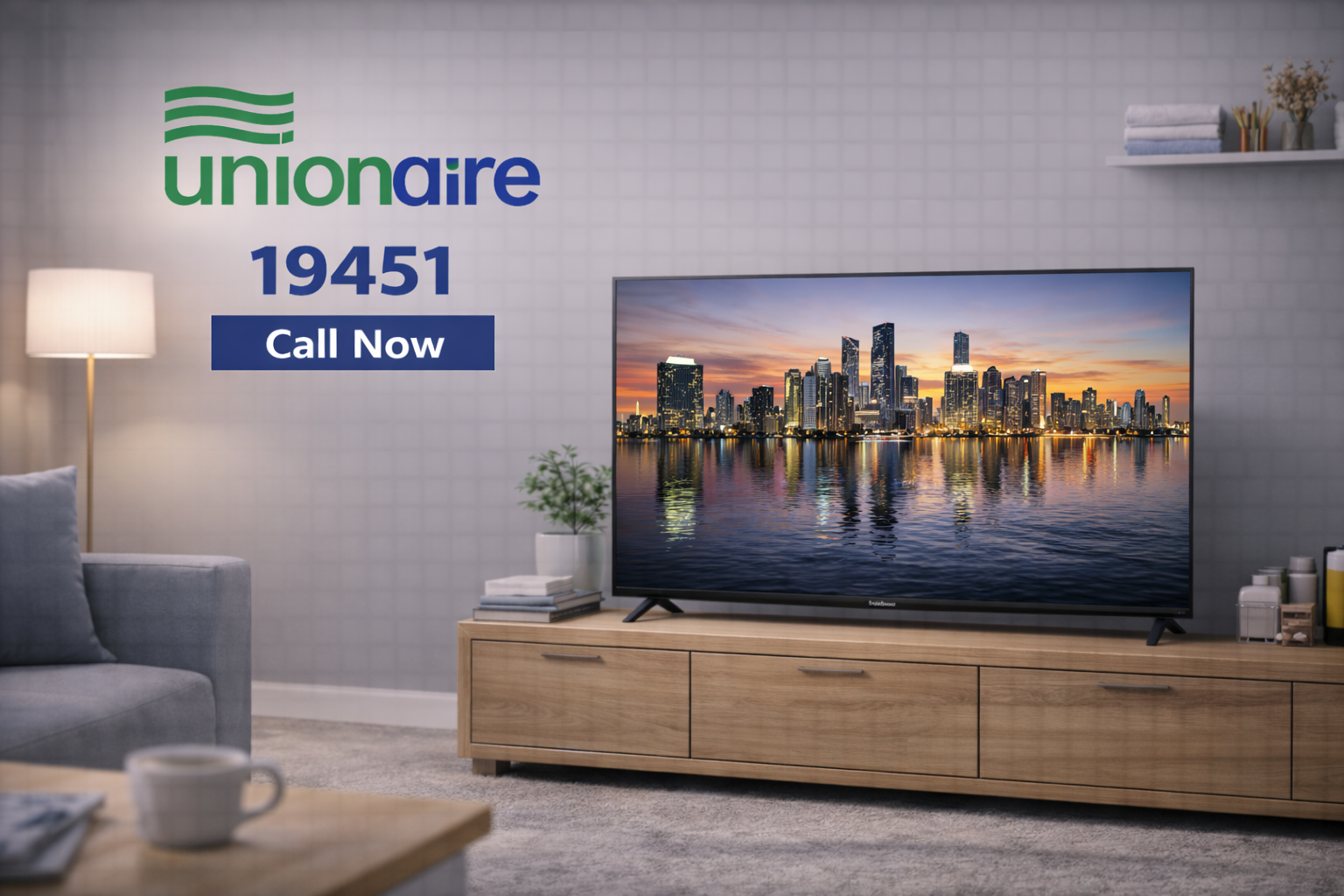 صيانة شاشة يونيون اير