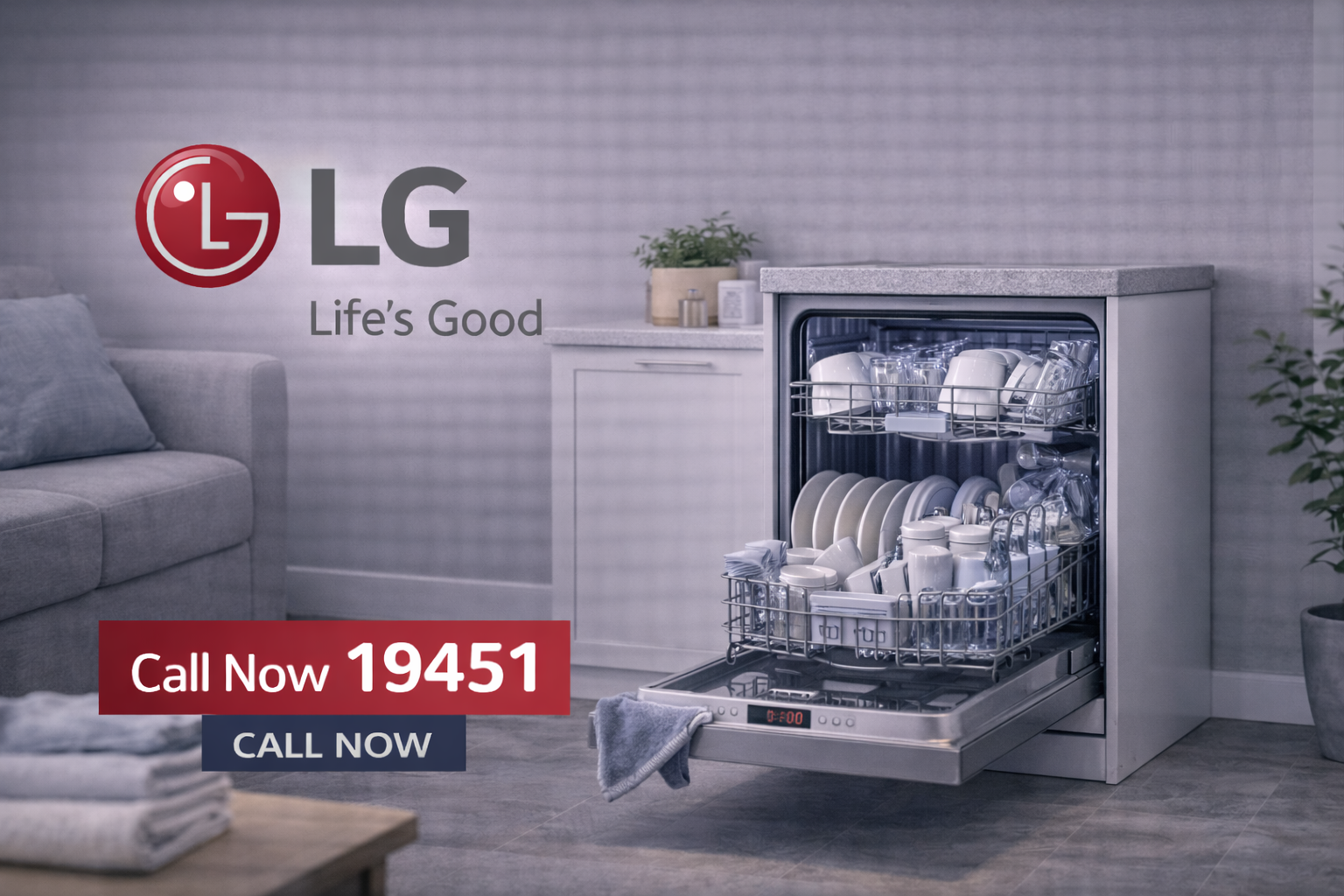 صيانة غسالة اطباق ال جي