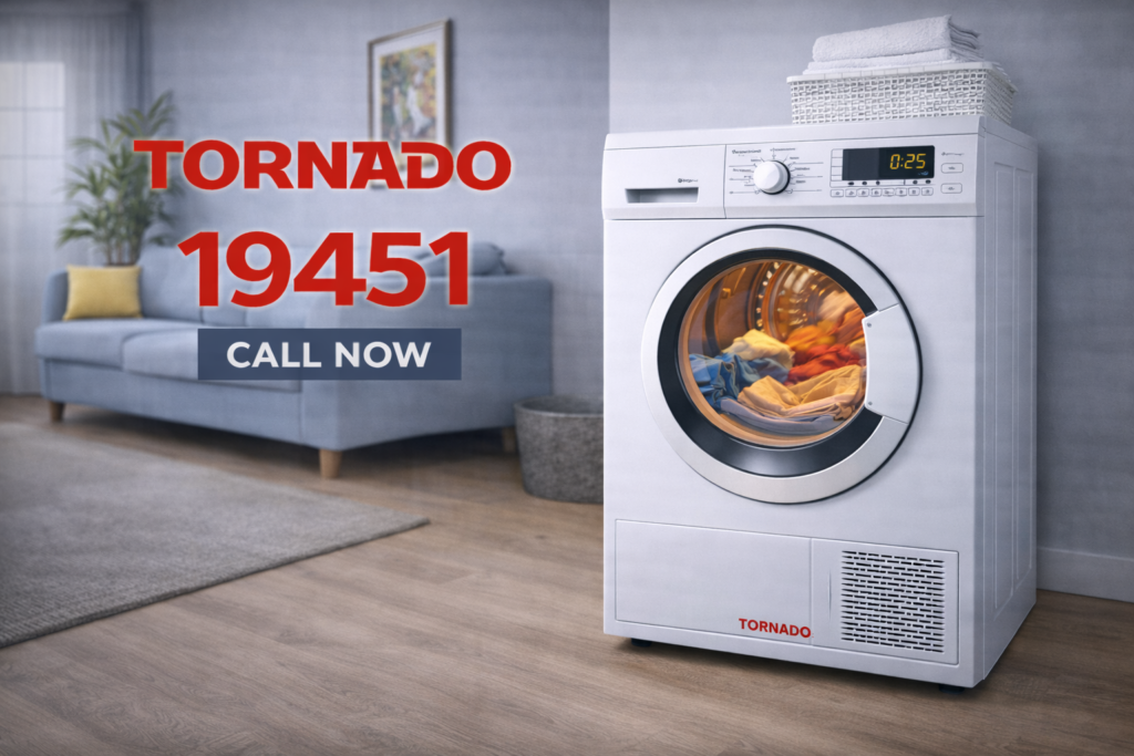 صيانة مجفف ملابس تورنيدو